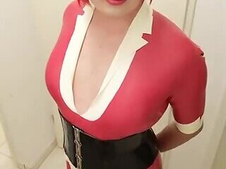 CD Latex Nurse Corset