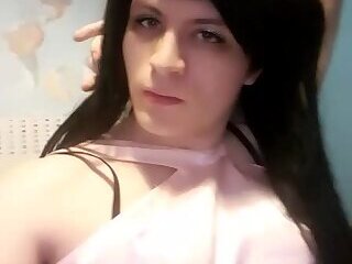 CD Femboy in pink dress