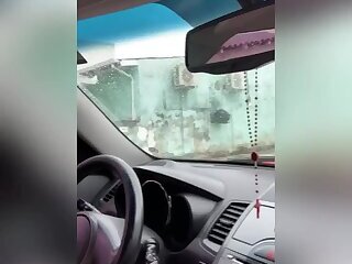 Masturbation in the car